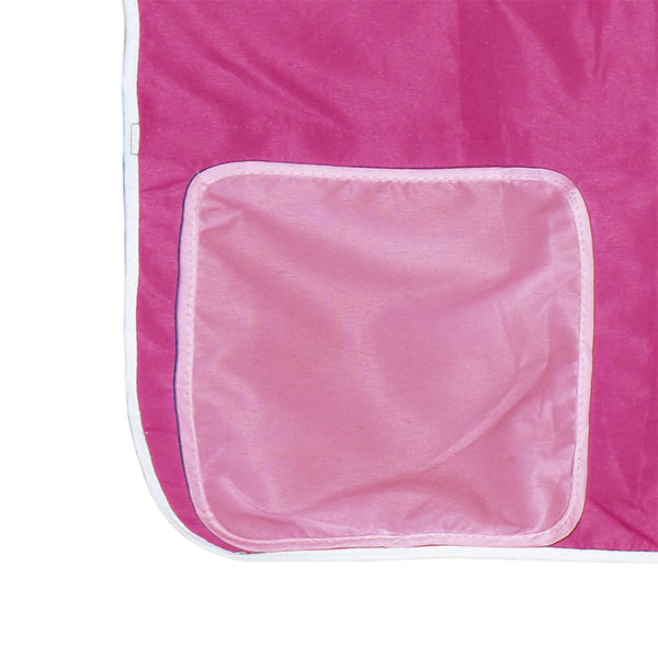 Pinkki lasten parvisänky tunnelilla Lonzo 80x200cm (mänty)