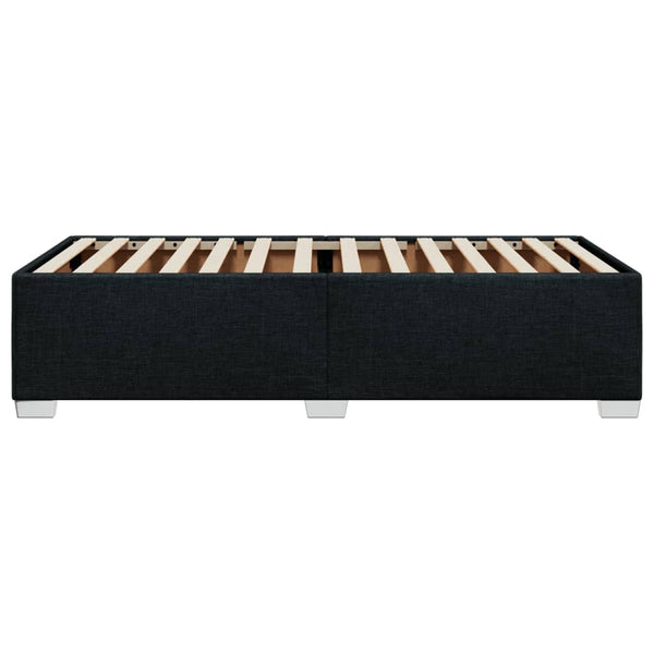 Sängynrunko musta 90x190 cm kangas