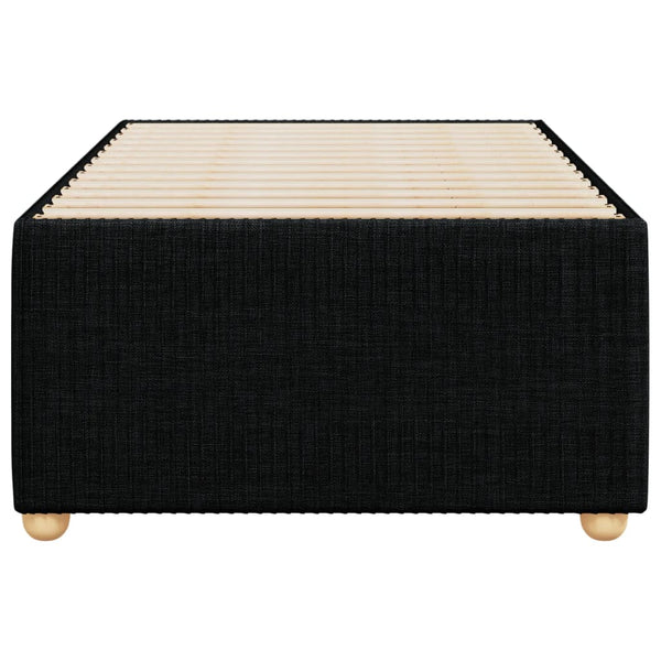 Sängynrunko musta 90x190 cm kangas