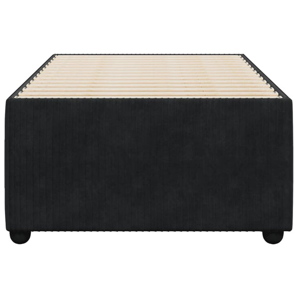 Sängynrunko musta 80x200 cm sametti