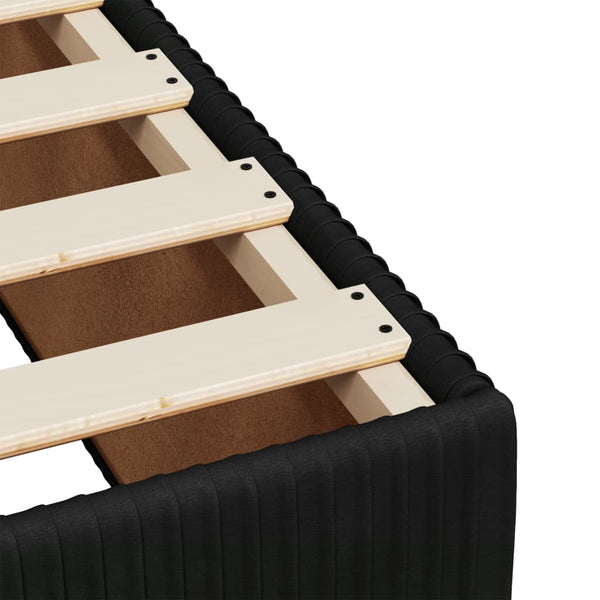 Sängynrunko musta 80x200 cm sametti