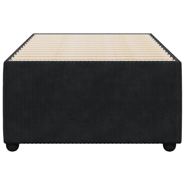Sängynrunko musta 90x190 cm sametti