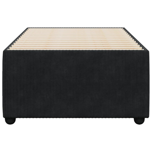 Sängynrunko musta 90x200 cm sametti