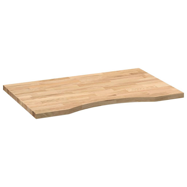 Käsittelemätön pöytätaso 80x50x2,5 cm tammi suorakulmainen