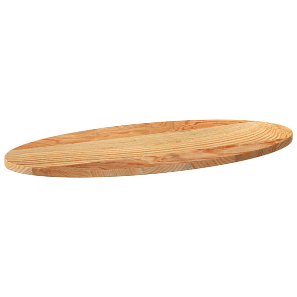 Vaaleanruskea pöytälevy Cosetta 80x40x2cm (massiivipuu tammi soikea)