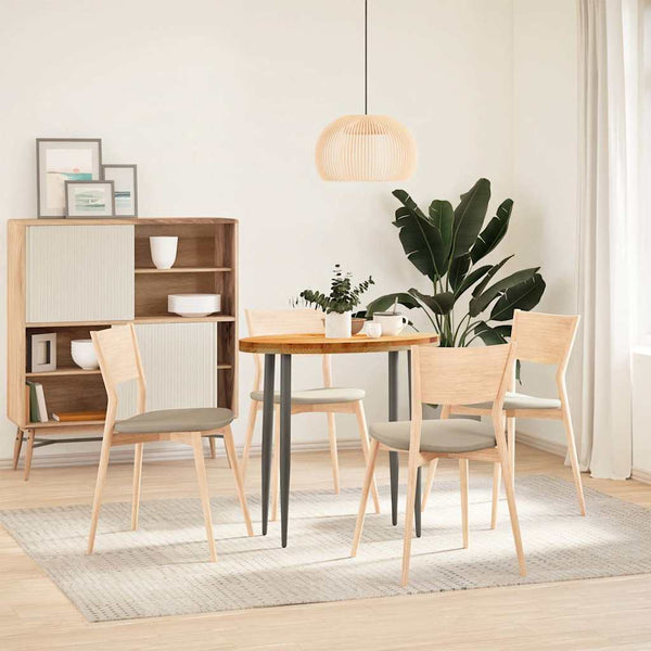 Vaaleanruskea pöytälevy Cosetta 80x40x4cm (massiivipuu tammi soikea)
