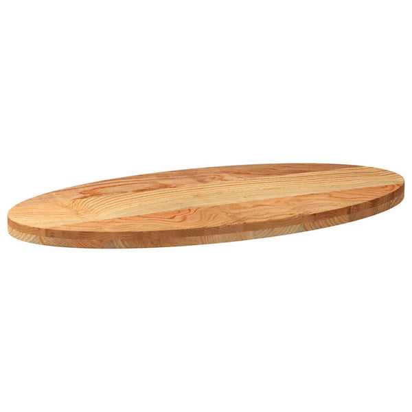 Vaaleanruskea pöytälevy Cosetta 100x50x4cm (massiivipuu tammi soikea)