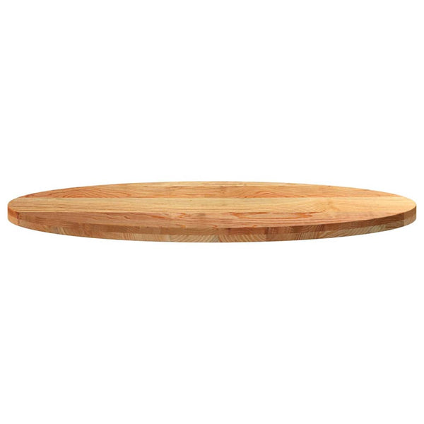 Vaaleanruskea pöytälevy Cosetta 120x60x4cm (massiivipuu tammi soikea)