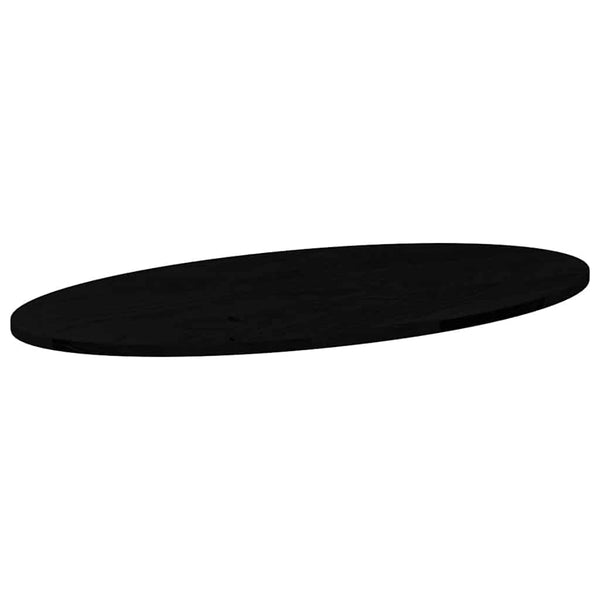 Tummanruskea pöytälevy Cosetta 100x50x2cm (massiivipuu tammi soikea)