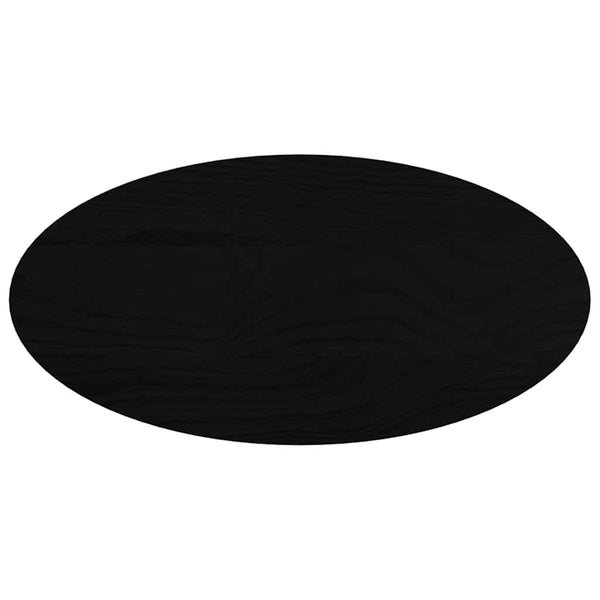 Tummanruskea pöytälevy Cosetta 80x40x4cm (massiivipuu tammi soikea)