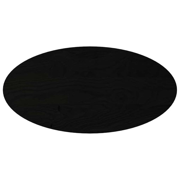 Tummanruskea pöytälevy Cosetta 100x50x4cm (massiivipuu tammi soikea)
