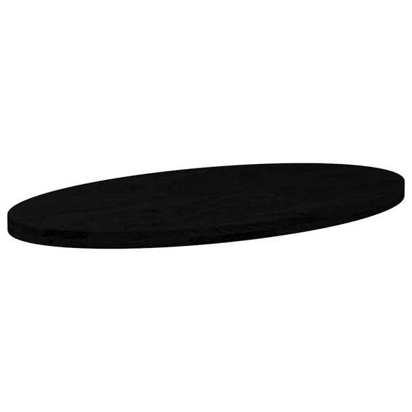 Tummanruskea pöytälevy Cosetta 100x50x4cm (massiivipuu tammi soikea)