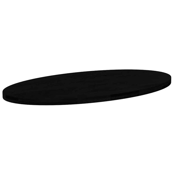 Tummanruskea pöytälevy Cosetta 120x60x4cm (massiivipuu tammi soikea)