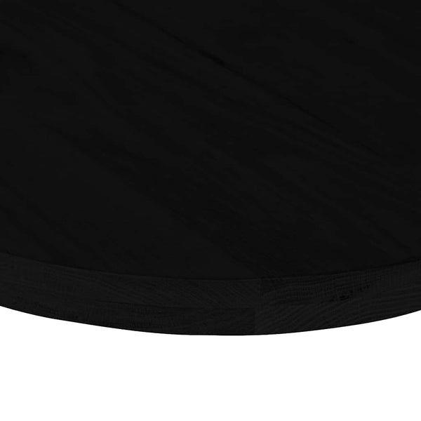 Tummanruskea pöytälevy Cosetta 140x60x4cm (massiivipuu tammi soikea)