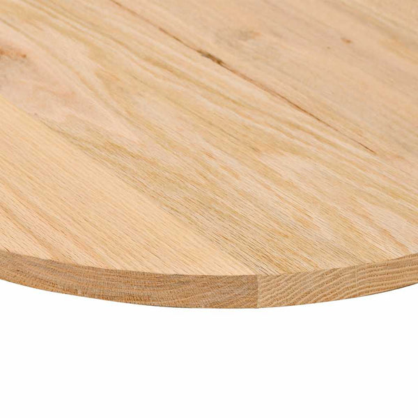 Pöytälevy 80x40x2 cm massiivipuutammea ovaali