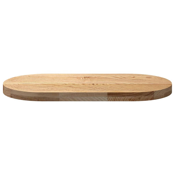 Pöytälevy Veres 80x40x4cm (massiivipuuta tammi soikea)