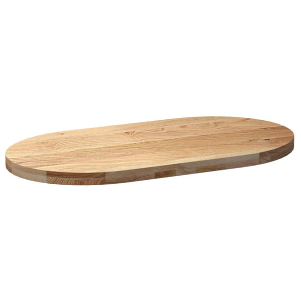Pöytälevy Veres 100x50x4cm (massiivipuuta tammi soikea)
