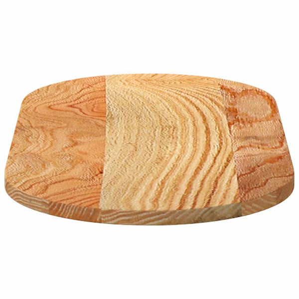 Vaaleanruskea pöytälevy Veres 80x40x2cm (massiivipuu tammi soikea)