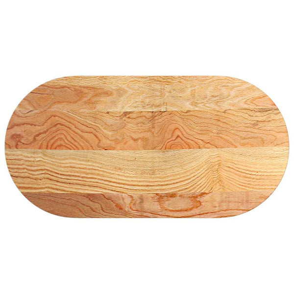 Vaaleanruskea pöytälevy Veres 100x50x2cm (massiivipuu tammi soikea)