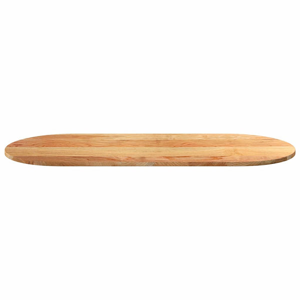Vaaleanruskea pöytälevy Veres 140x60x2cm (massiivipuu tammi soikea)
