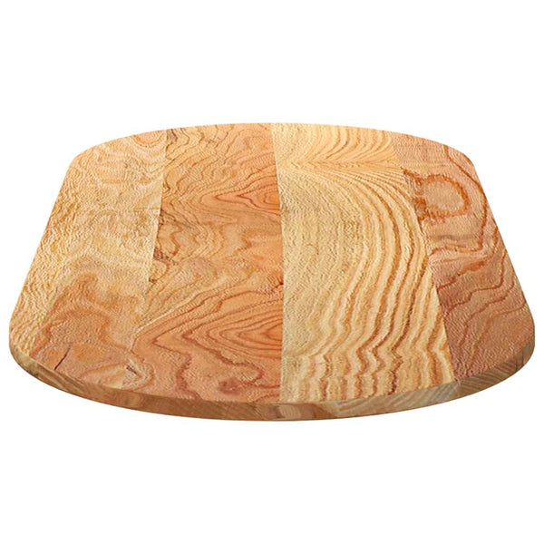 Vaaleanruskea pöytälevy Veres 140x60x2cm (massiivipuu tammi soikea)