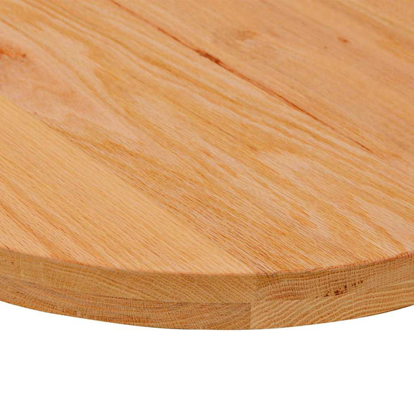 Vaaleanruskea pöytälevy Veres 80x40x4cm (massiivipuu tammi soikea)