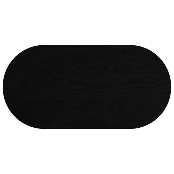 Tummanruskea pöytälevy Veres 100x50x2cm (massiivipuu tammi soikea)
