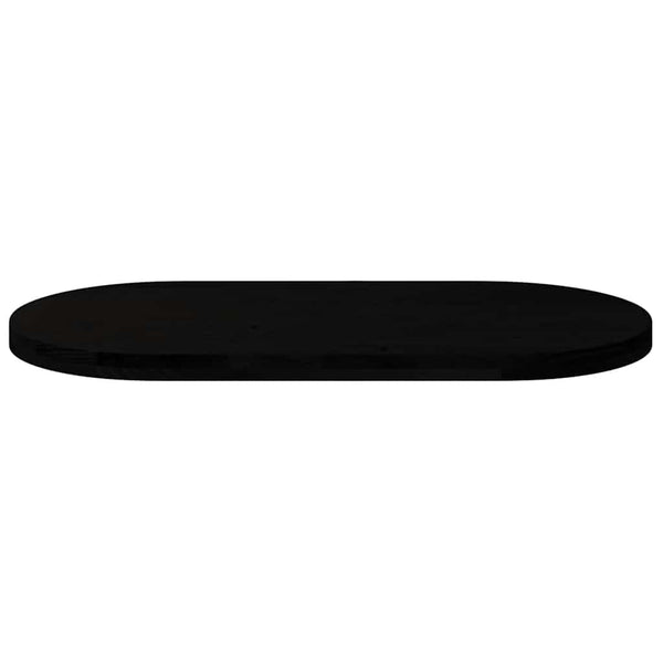 Tummanruskea pöytälevy Veres 100x50x4cm (massiivipuu tammi soikea)