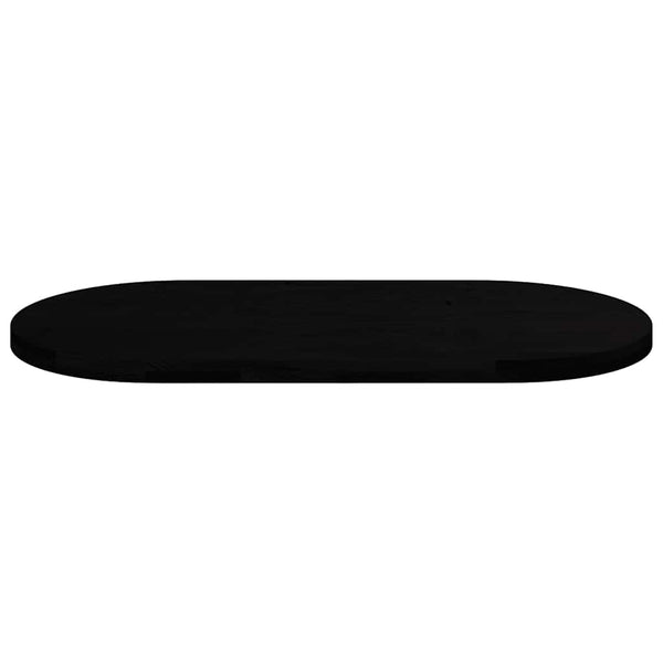 Tummanruskea pöytälevy Veres 120x60x4cm (massiivipuu tammi soikea)