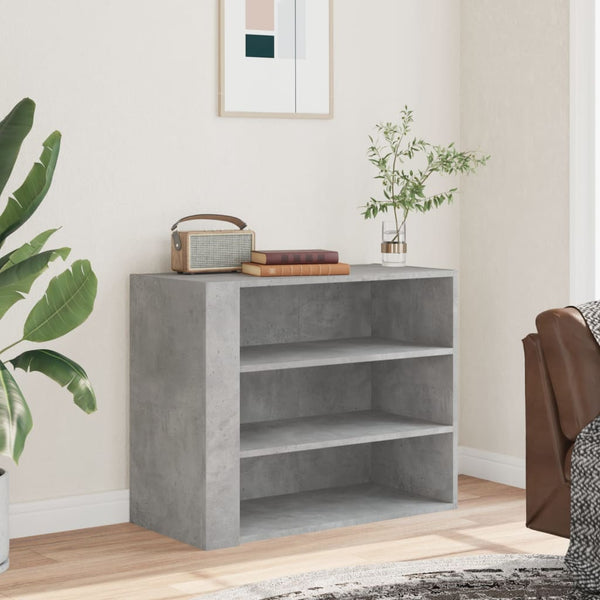 Seinäkaappi betoninharmaa 75x35x60 cm tekninen puu