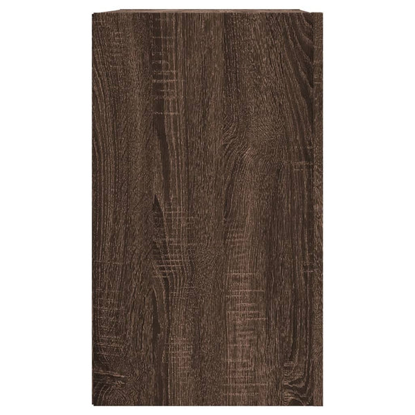 Seinäkaappi ruskea tammi 75x35x60 cm tekninen puu
