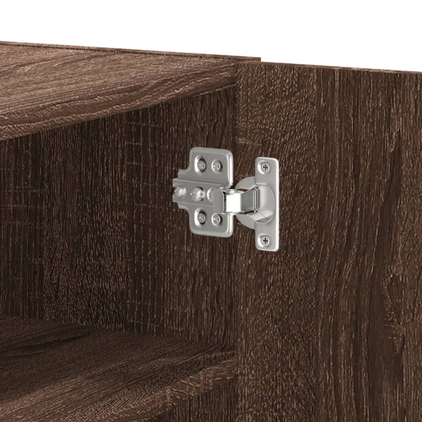 Seinäkaappi ruskea tammi 75x35x60 cm tekninen puu