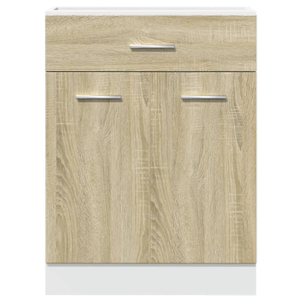 Alalipastokaappi Sonoma-tammi 60x46x81,5 cm lastulevy