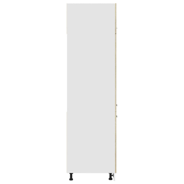 Kaappi jääkaapille Sonoma-tammi 60x57x207 cm lastulevy