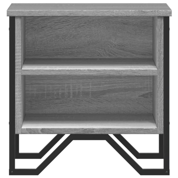 Yöpöydät harmaa Sonoma 2 kpl 40x30x40 cm lastulevy