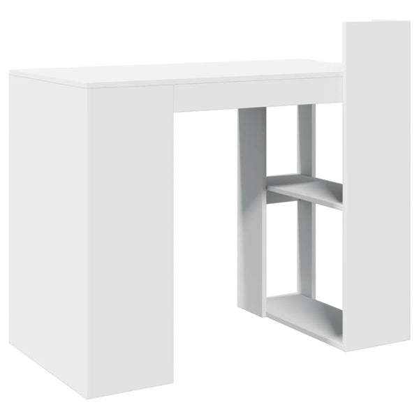 Työpöytä valkoinen 103,5x56,5x94 cm tekninen puu