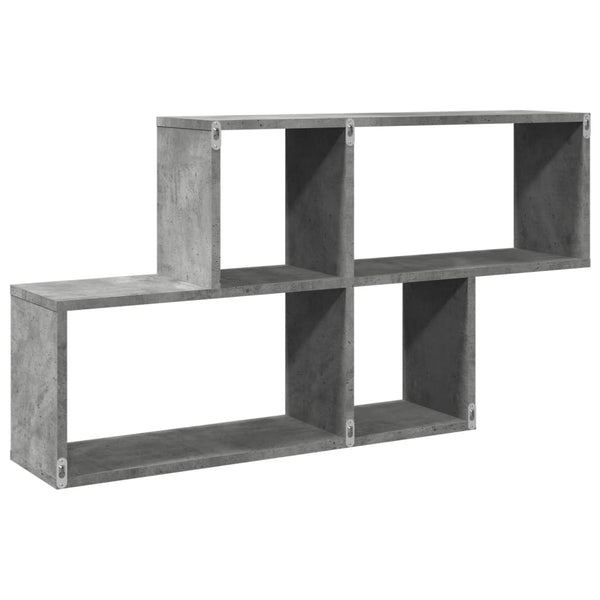 Seinähylly betoninharmaa 100x20x53 cm lastulevy