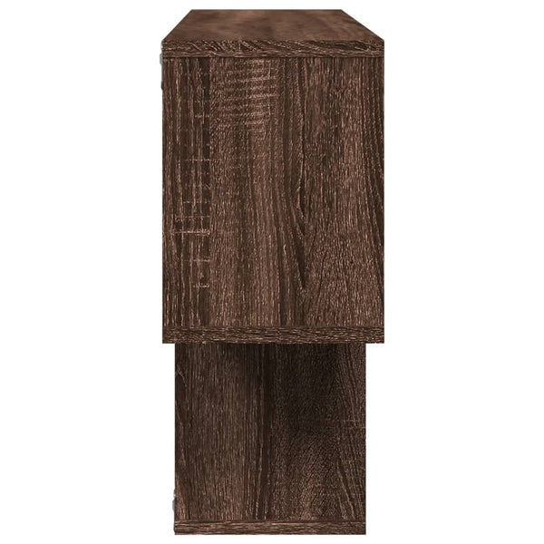 Seinähylly ruskea tammi 100x20x53 cm tekninen puu