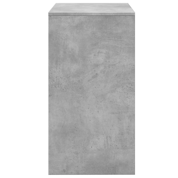 Meikkipöytä ja jakkara betoninharmaa 60x40x113,5 cm