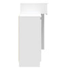 Peilipöytä LED-valoilla valkoinen 115x37x110,5 cm