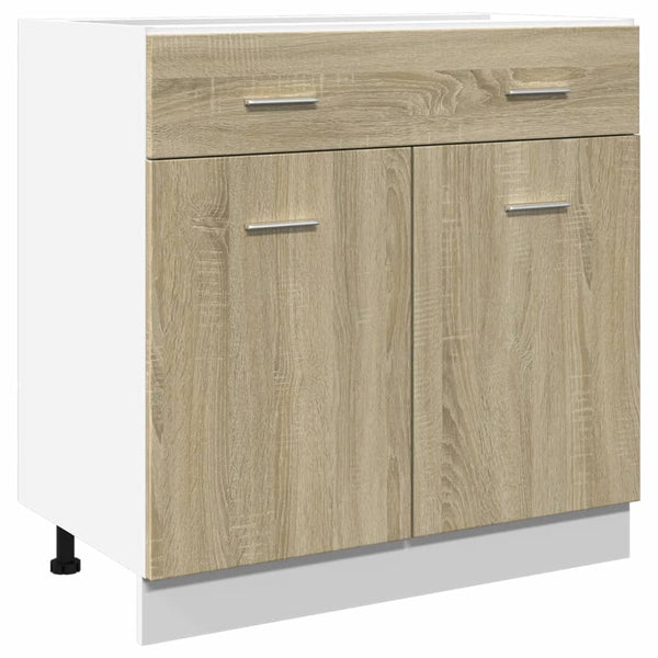 Alalipastokaappi Sonoma-tammi 80x46x81,5 cm lastulevy