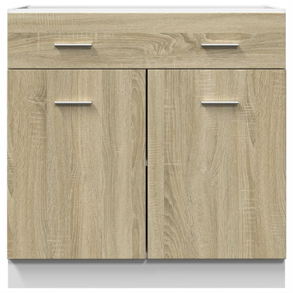 Alalipastokaappi Sonoma-tammi 80x46x81,5 cm lastulevy