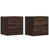 Ruskea tammi seinäkaapit Messinger 40x31x39,5cm (2 kpl)