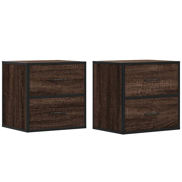 Ruskea tammi seinäkaapit Messinger 40x31x39,5cm (2 kpl)