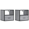 Harmaa seinäkaapit Toropu 40x31x39,5cm (2 kpl sonoma)