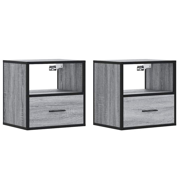 Harmaa seinäkaapit Toropu 40x31x39,5cm (2 kpl sonoma)