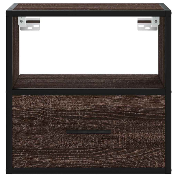 Ruskea tammi seinäkaapit Toropu 40x31x39,5cm (2 kpl)