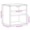 Seinäkaappi sonoma oak Constandache 40x31x39,5cm