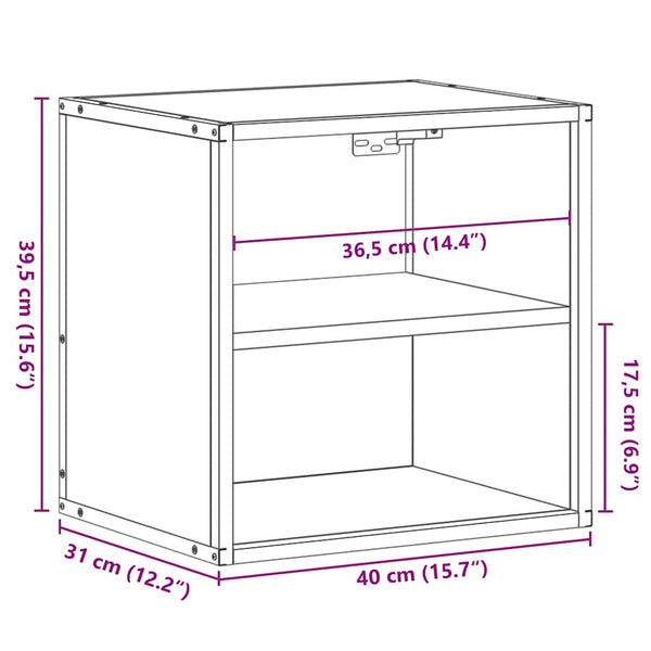 Seinäkaappi sonoma oak Constandache 40x31x39,5cm