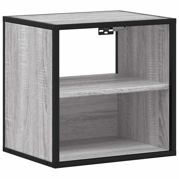 Harmaa sonoma seinäkaapit Constandache 40x31x39,5cm (2 kpl)